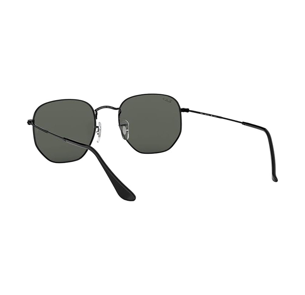 Ray Ban Hexagonal Sunglasses Black G-15Green Hexagonal