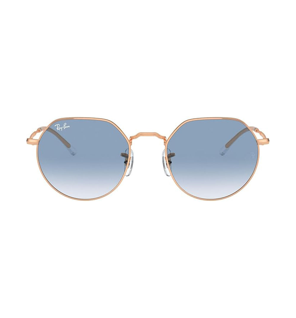 Ray Ban Jack Sunglasses RoseGold ClearGradientBlue