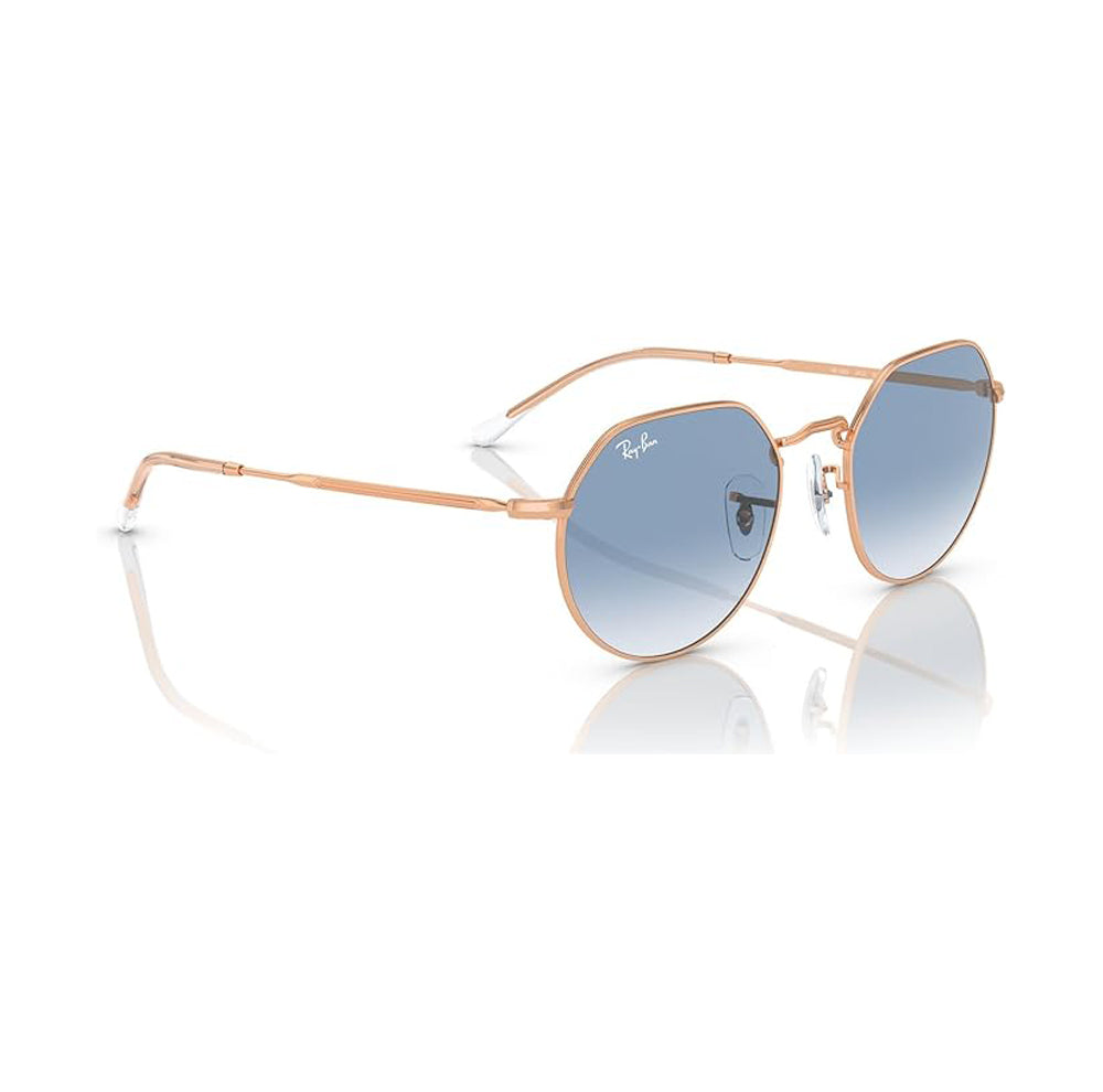 Ray Ban Jack Sunglasses RoseGold ClearGradientBlue