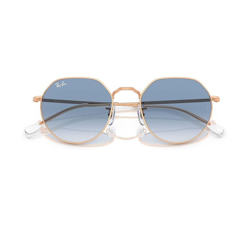 Ray Ban Jack Sunglasses RoseGold ClearGradientBlue