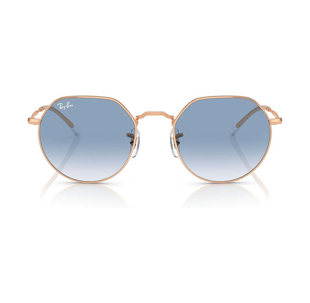 Ray Ban Jack Sunglasses RoseGold ClearGradientBlue