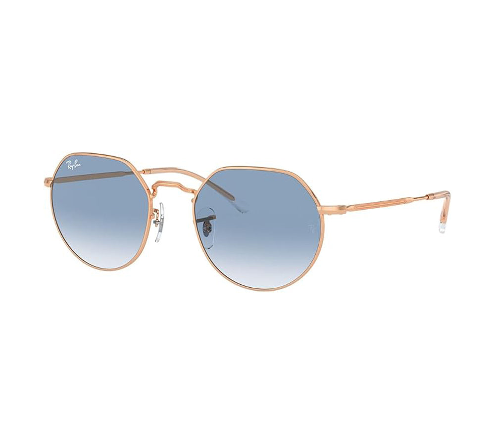 Ray Ban Jack Sunglasses RoseGold ClearGradientBlue