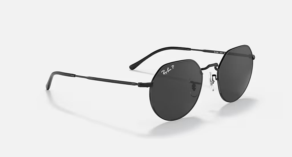 Ray-Ban Jack Polarized Sunglasses Black Black