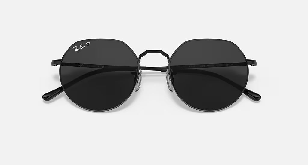 Ray-Ban Jack Polarized Sunglasses Black Black