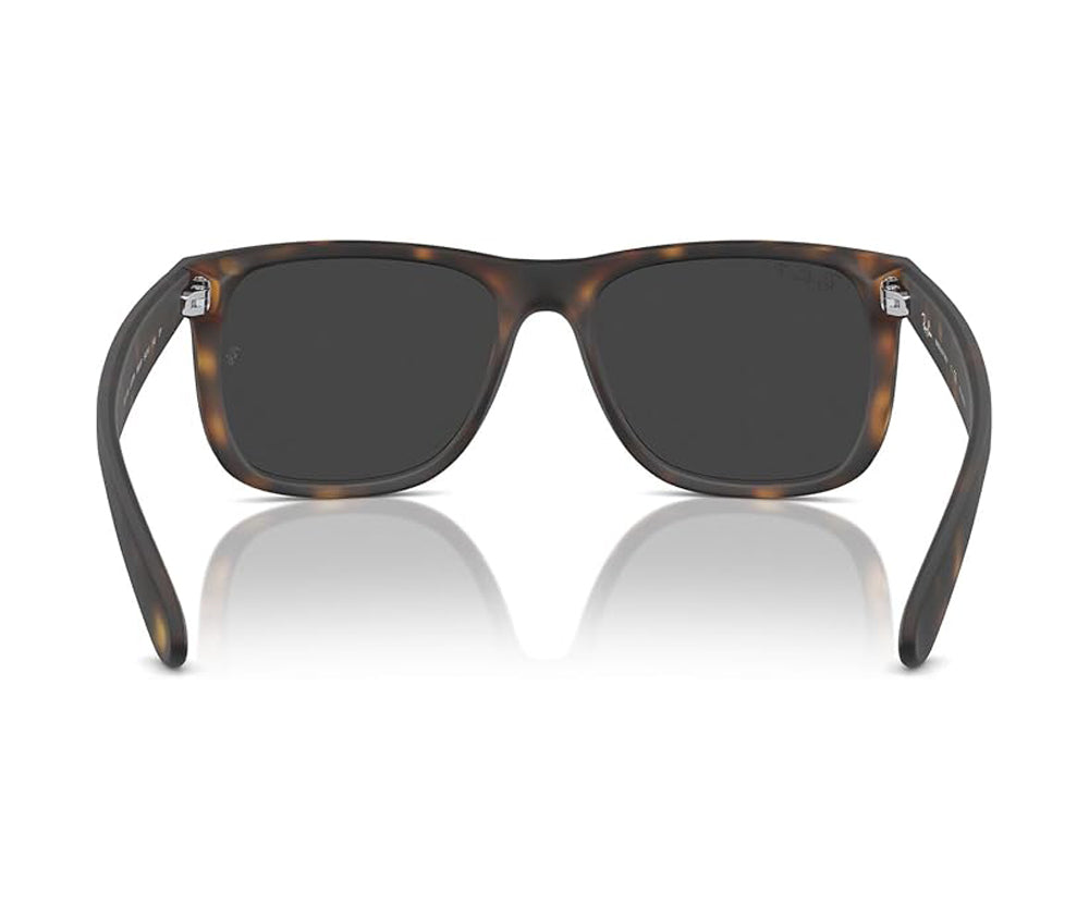 Ray Ban Justin Polarized Sunglasses HavanaRubber DarkGrey Wayfarer