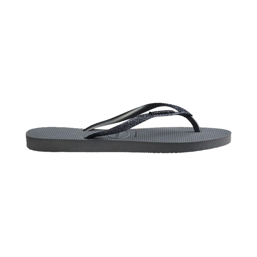 Havaianas Slim Glitter 3 Womens Sandal 3508-Grey-Graphite 9