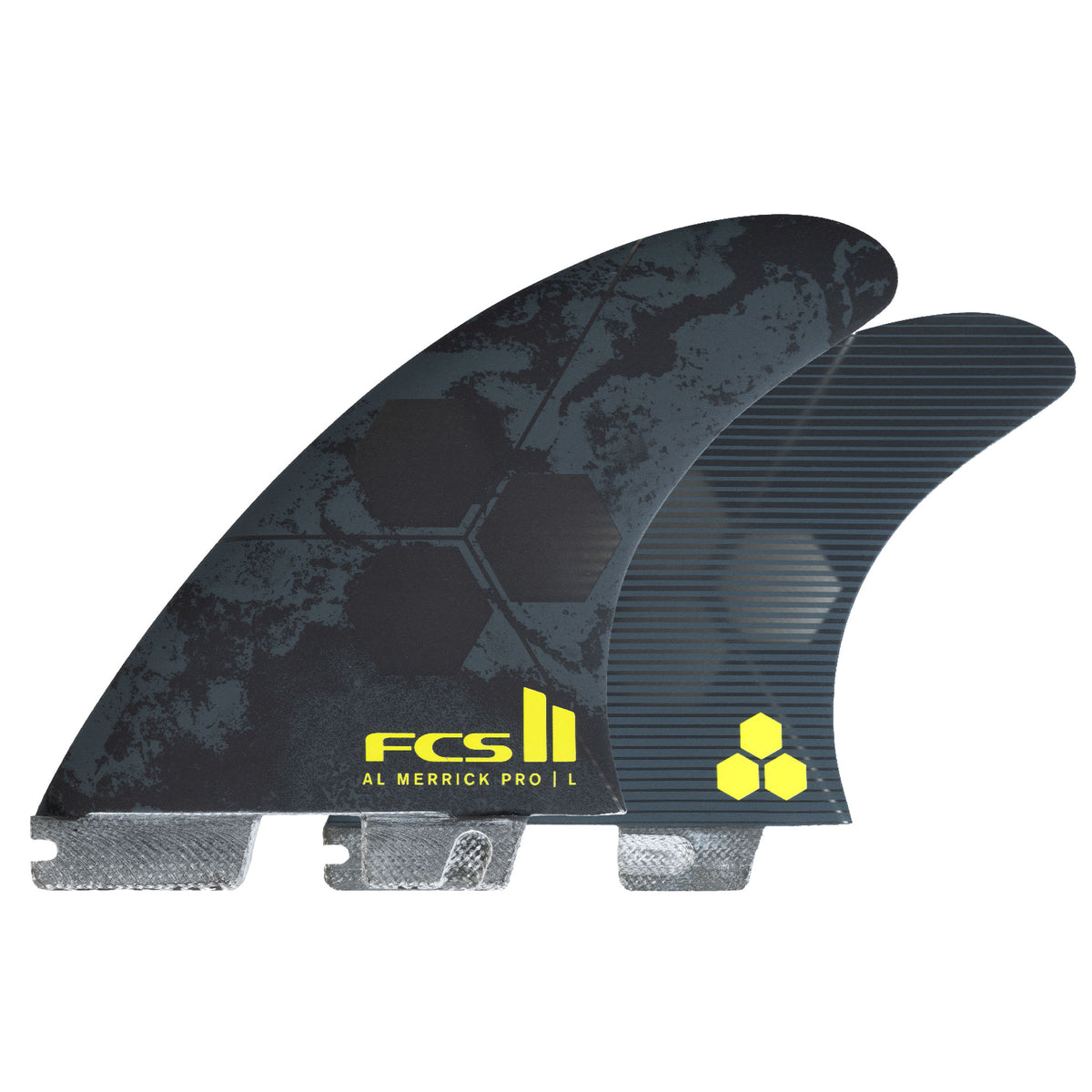FCS 2 AM PG Tri-Fin Set Black-Acid M
