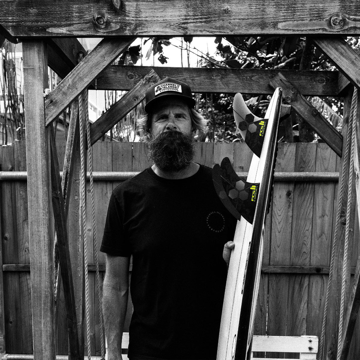 FCS 2 AM PG Tri-Fin Set Black-Acid M