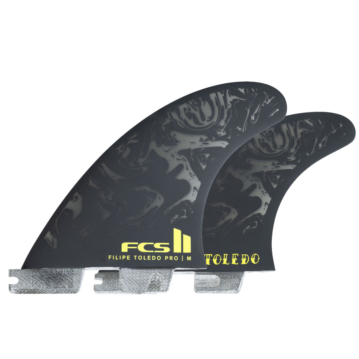 FCS 2 FT PG Tri-Fin Set Black-Acid L