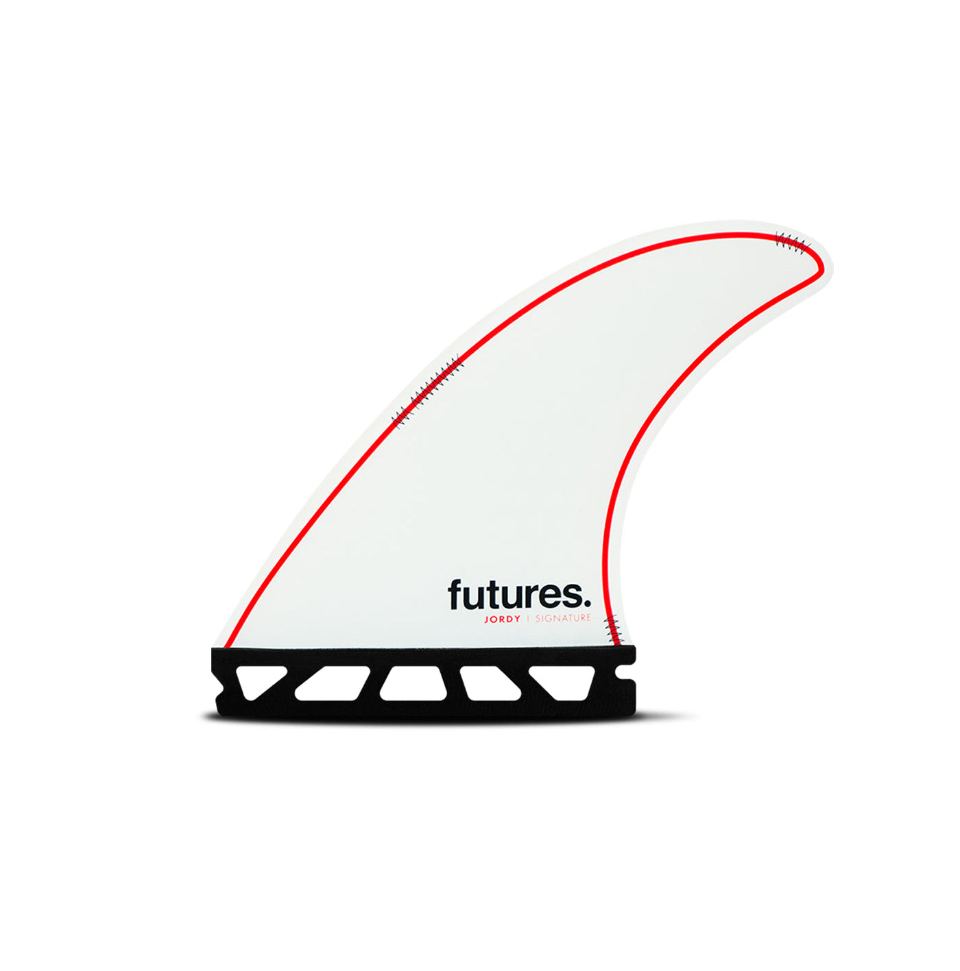 Futures Fins Jordy Honeycomb Thruster Fin Set White-Red M