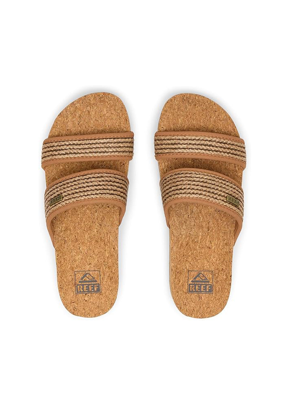 Reef Cushion Vista Hi Womens Sandal Chocolate Raffia 7