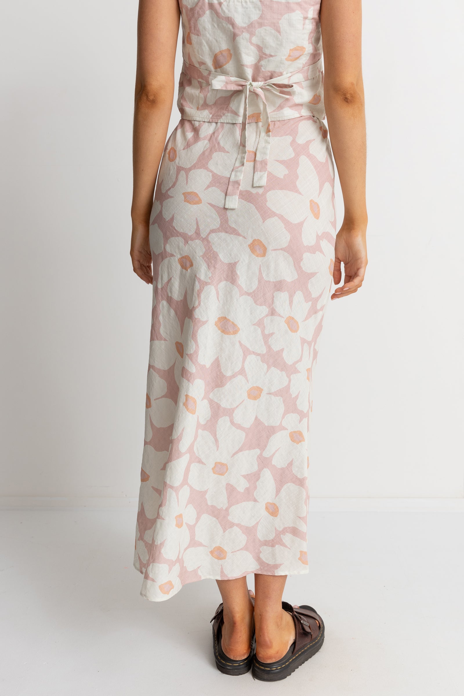 Rhythm Mimi Floral Bias Cut Maxi Skirt ROS L