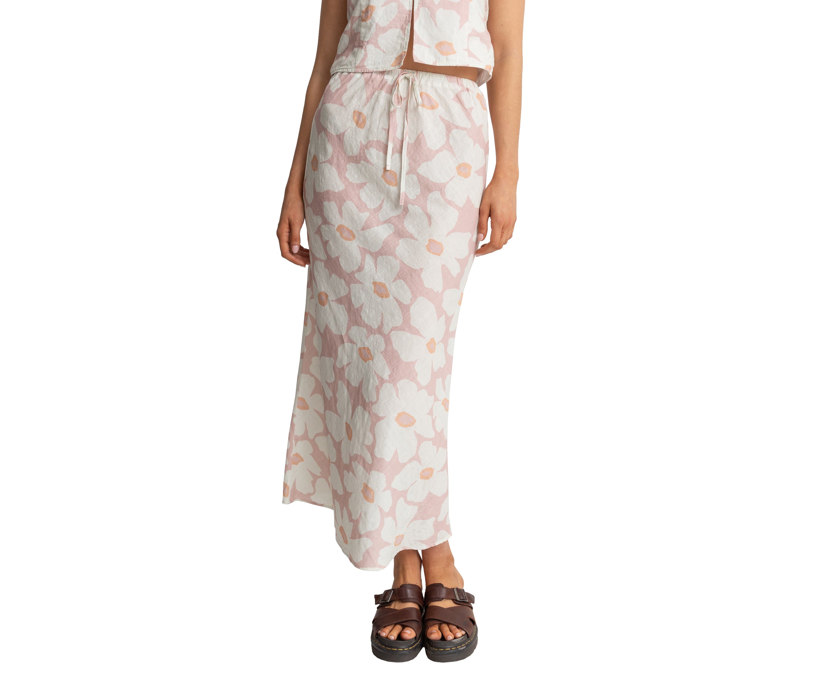 Rhythm Mimi Floral Bias Cut Maxi Skirt ROS L