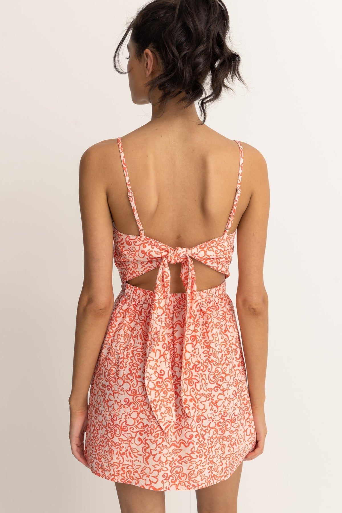 Rhythm Islander Floral Mini Dress COR L