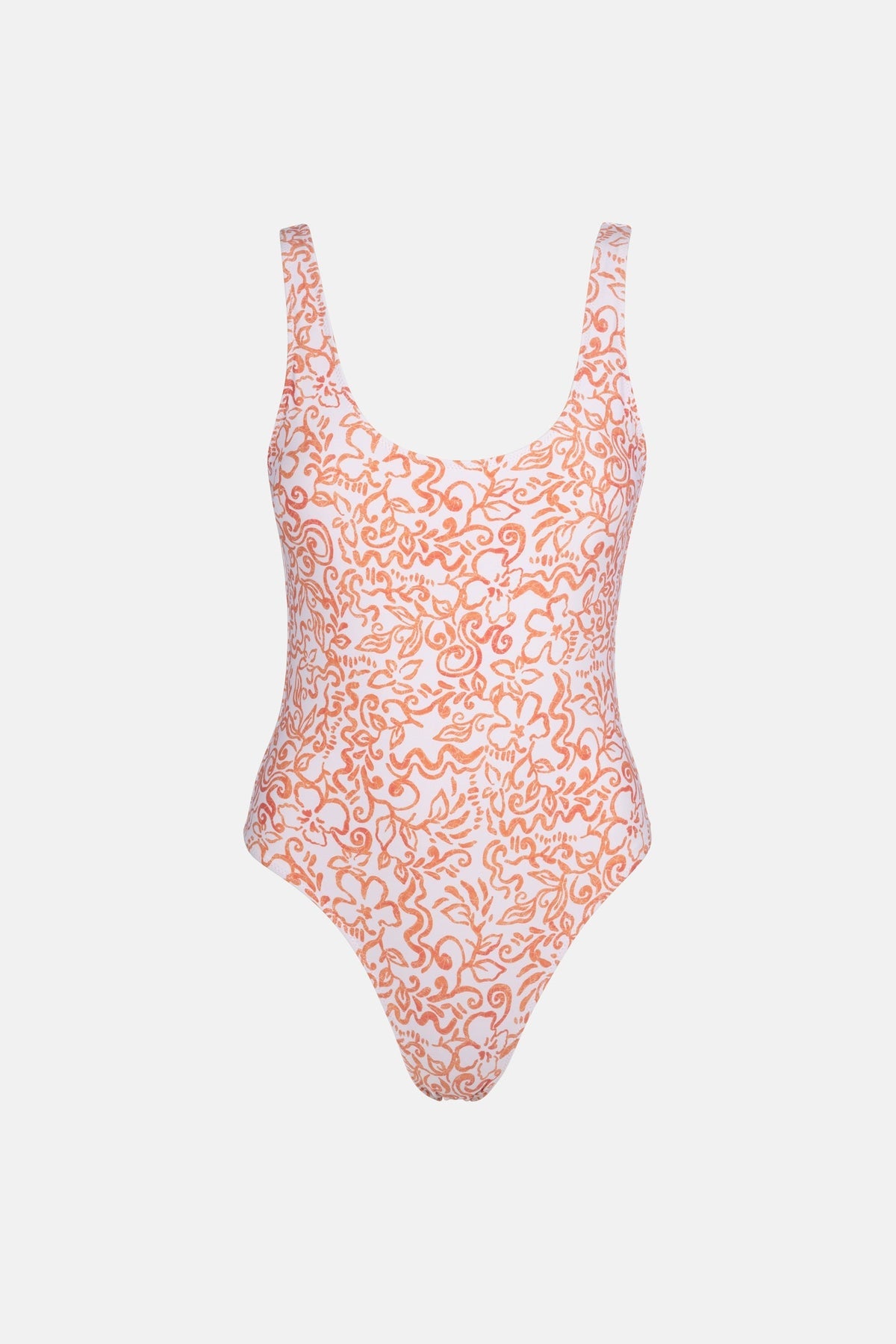 Rhythm Islander Floral Scoop Neck One Piece Bikini COR XL