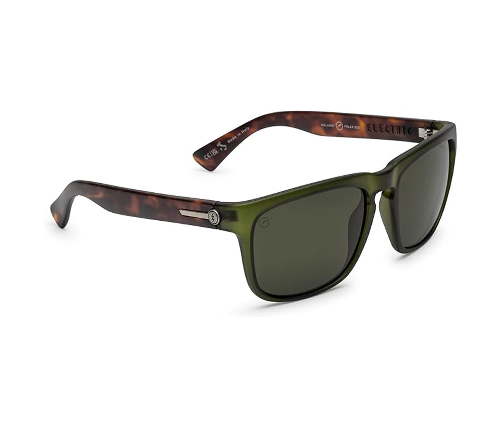 Electric Knoxville Polarized Sunglasses Sage Grey Square