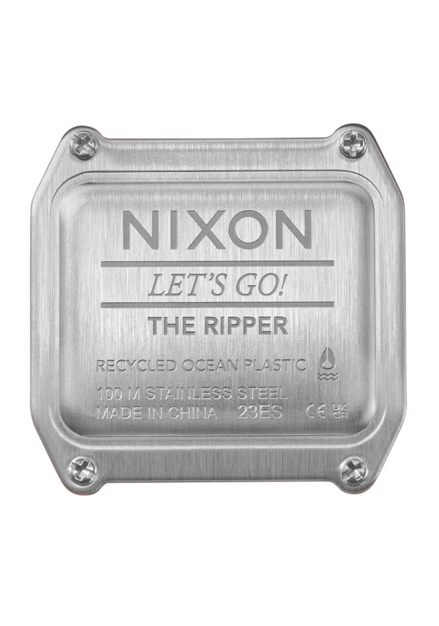 Nixon The Ripper Watch 5232-Silver-Purple