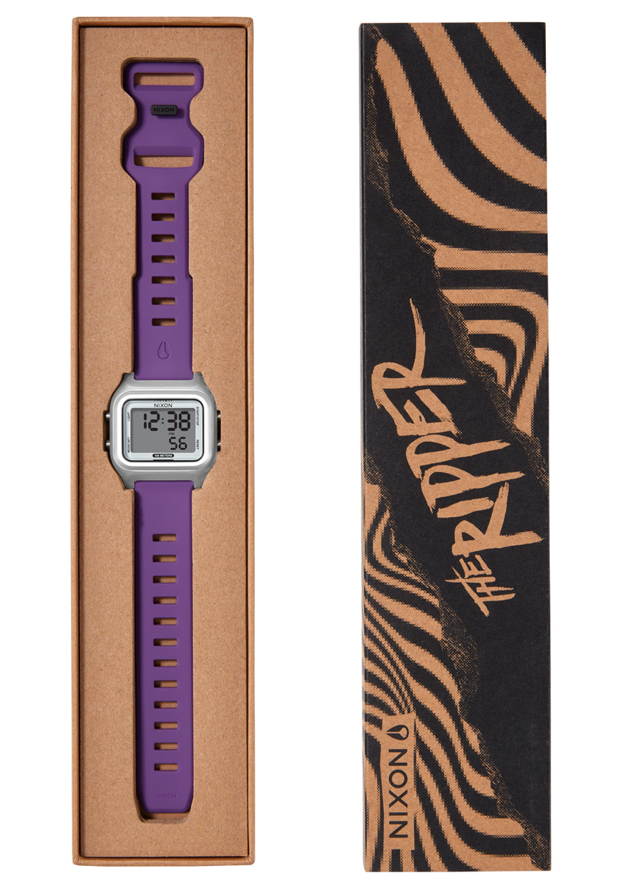 Nixon The Ripper Watch 5232-Silver-Purple