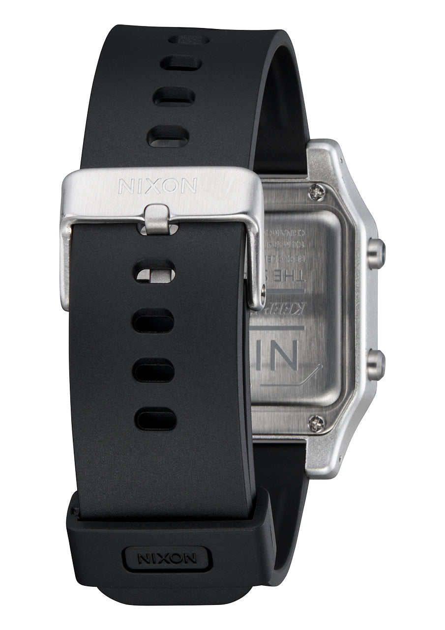 Nixon The Ripper Watch 625-Silver-Black