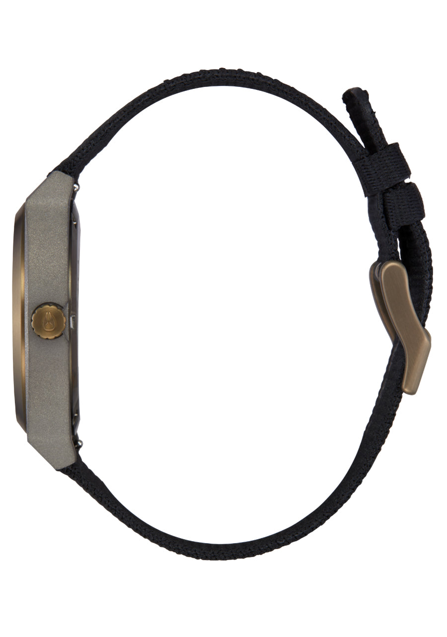 Nixon The Time Teller Nylon Watch 5239-Dark Gray-Pumice-Black