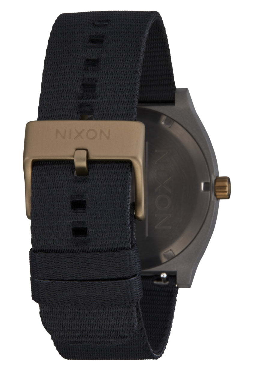 Nixon The Time Teller Nylon Watch 5239-Dark Gray-Pumice-Black