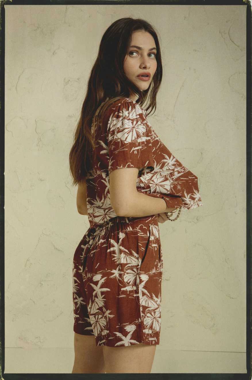 Brixton Riviera Short Sepia XS