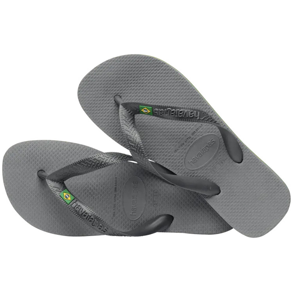 Havaianas Brazil Logo Mens Sandal 5178-Steel Grey24 9