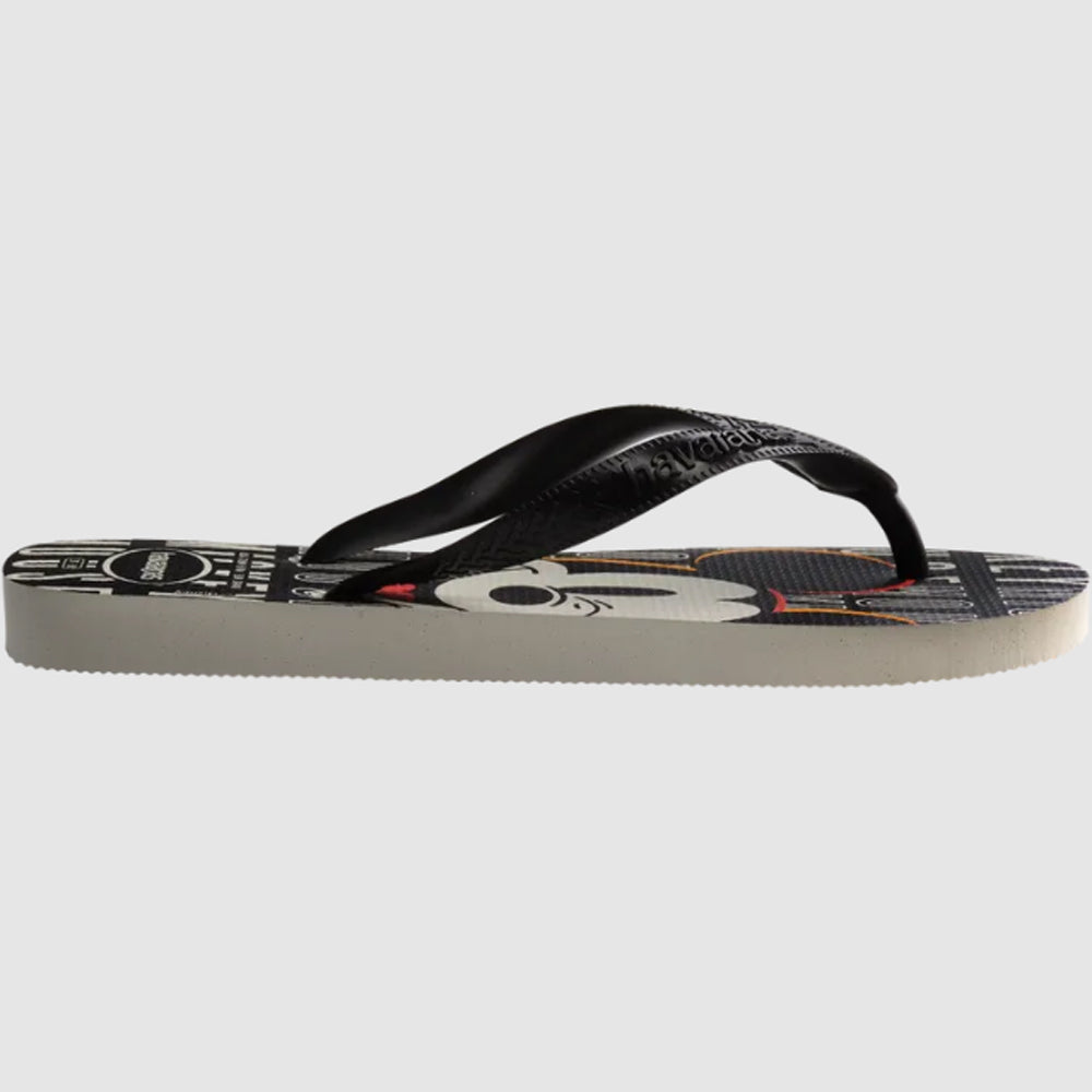 Havaianas Top Disney Boys Sandal 3471-White-Black-Black 13 C