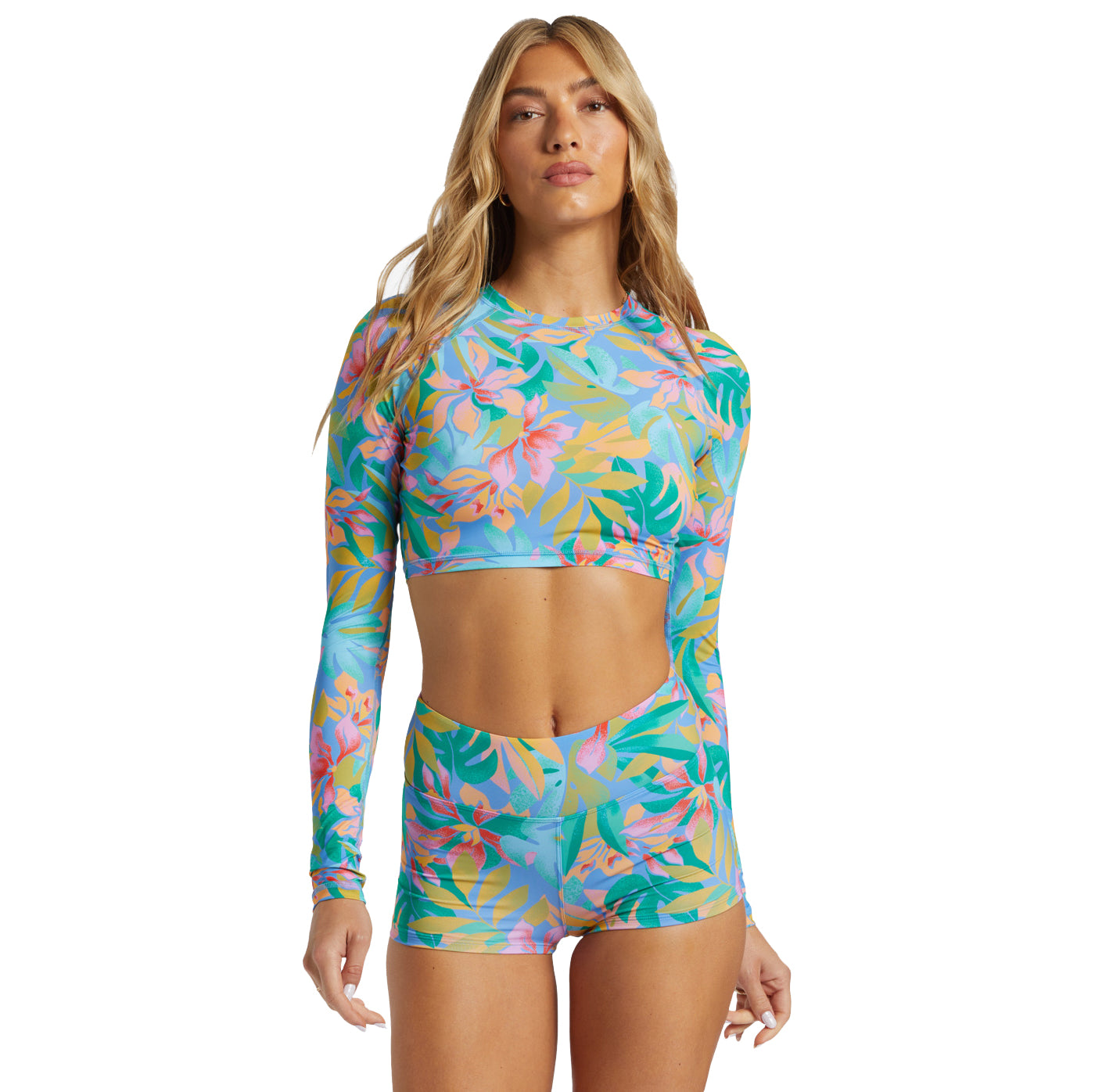 Billabong Tropic Daze Cropped Rash Guard MUL XL