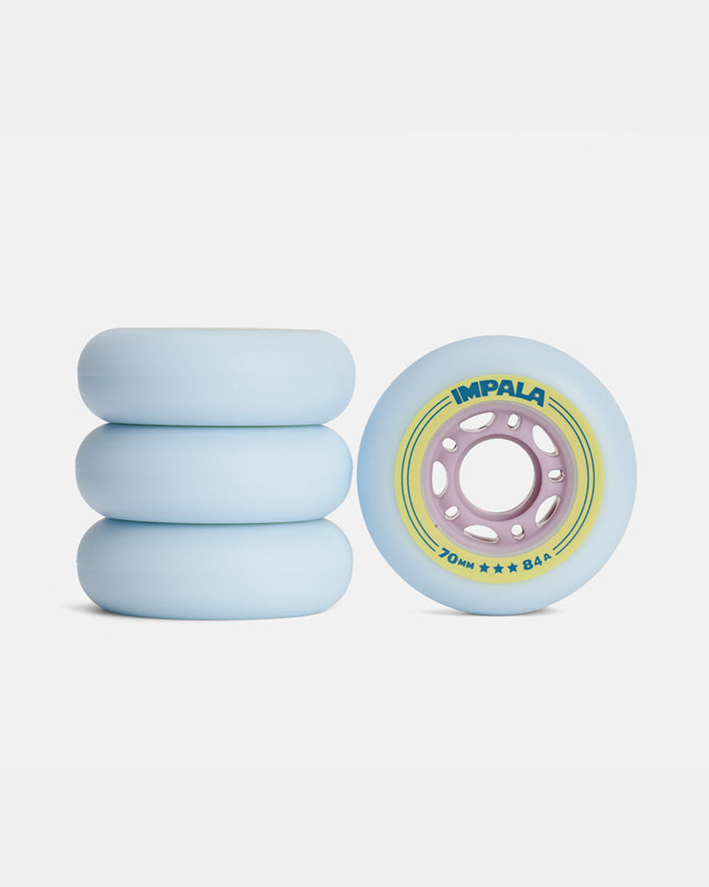 Impala Inline Replacement Wheels SkyBlue/Yellow OS