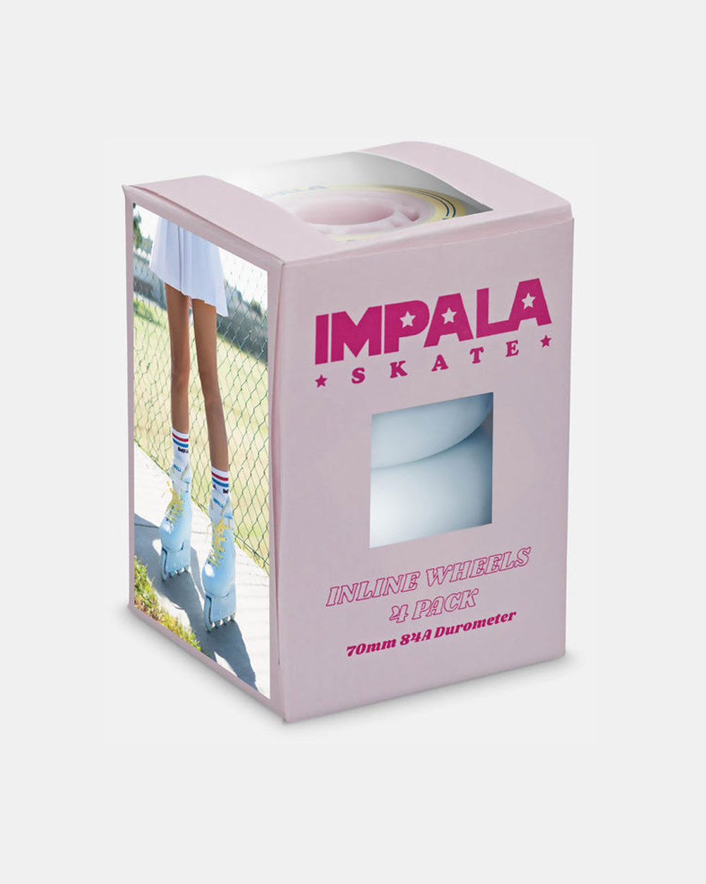 Impala Inline Replacement Wheels SkyBlue/Yellow OS