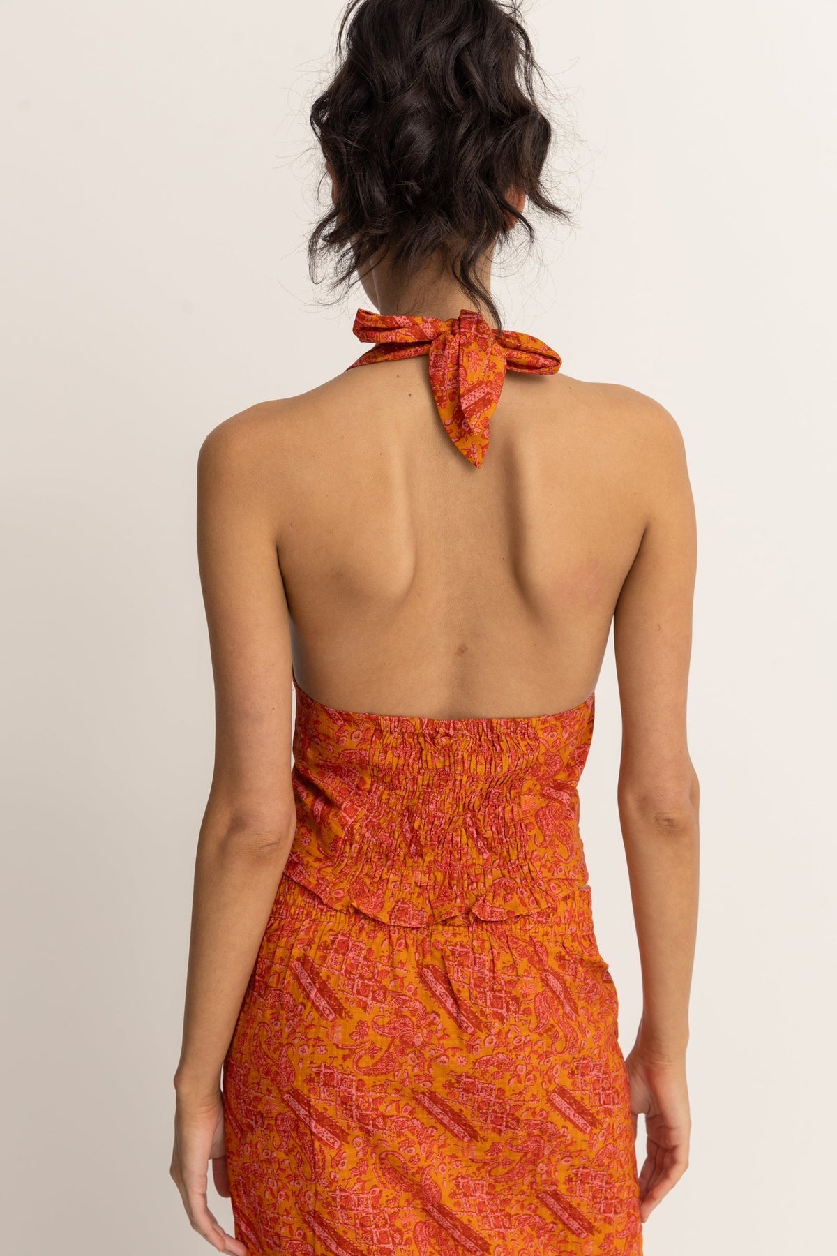 Rhythm Adia Paisley Halter Top ORA L