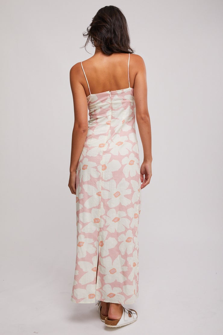 Rhythm Mimi Floral Gathered Maxi Dress ROS M