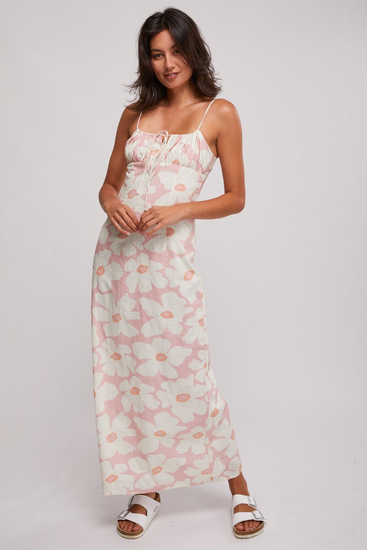 Rhythm Mimi Floral Gathered Maxi Dress ROS M