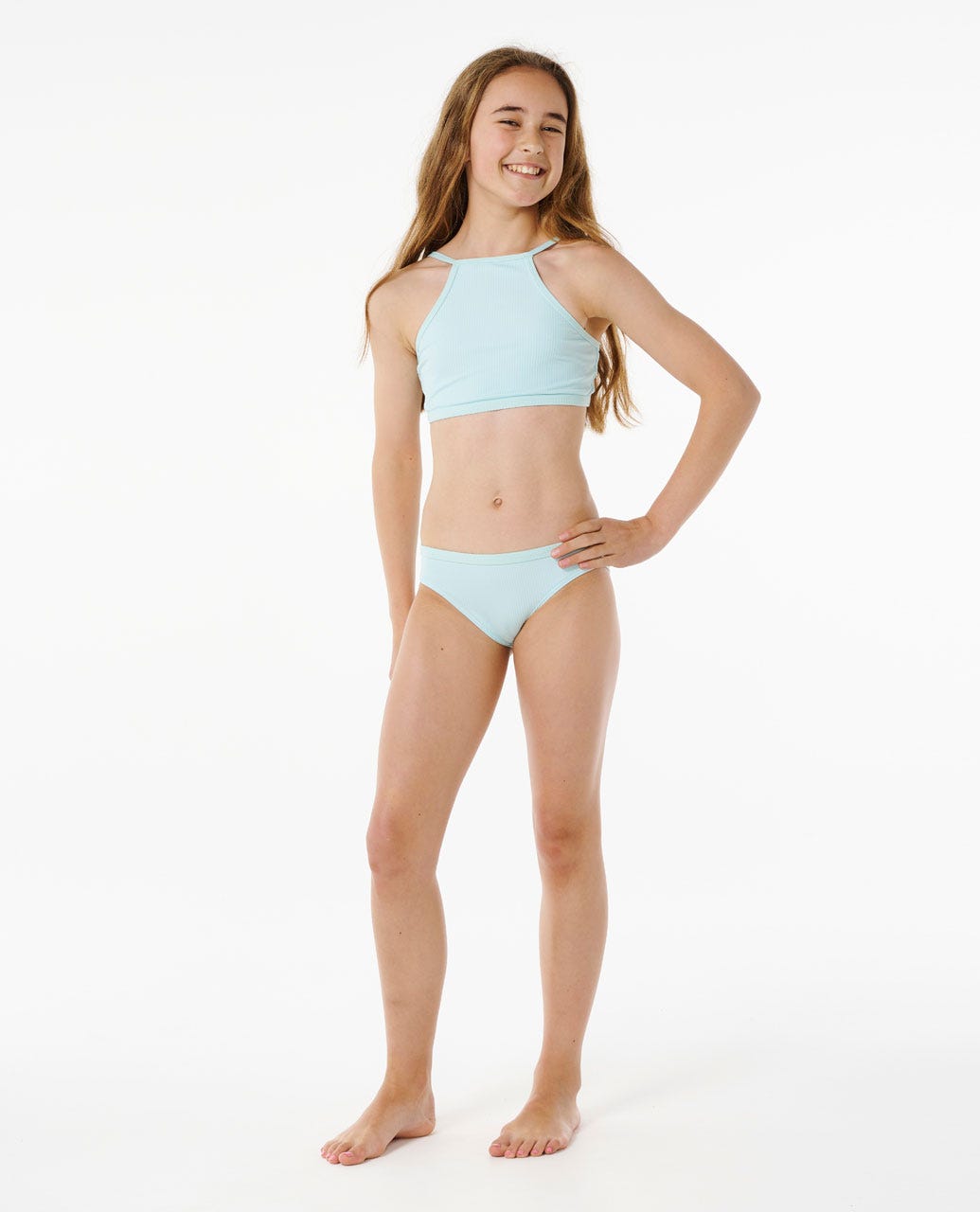 Rip Curl Premium Rib Bikini Girls MidBlue 8