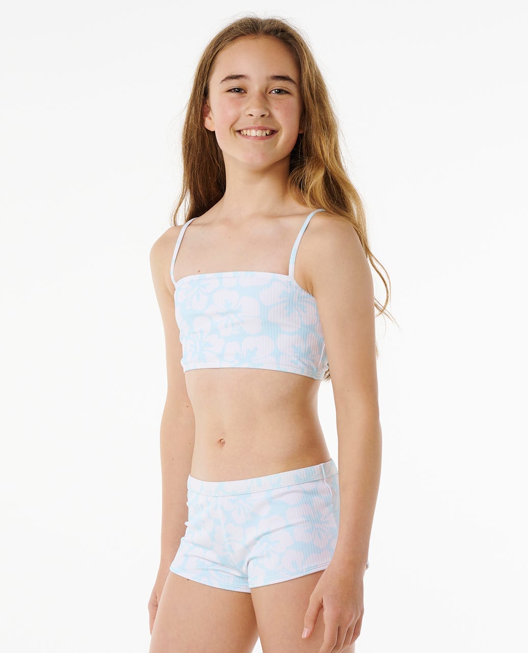 Rip Curl Hibiscus Heat Bikini Girls LightBlue 14