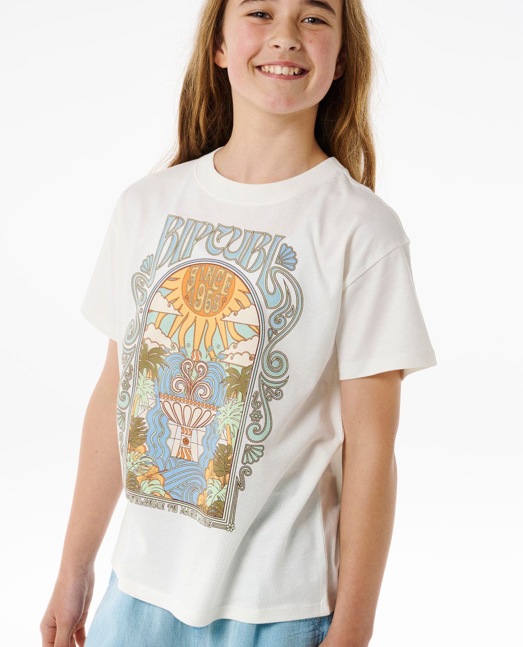 Rip Curl Alchemy Relaxed SS Tee Girls Bone 8