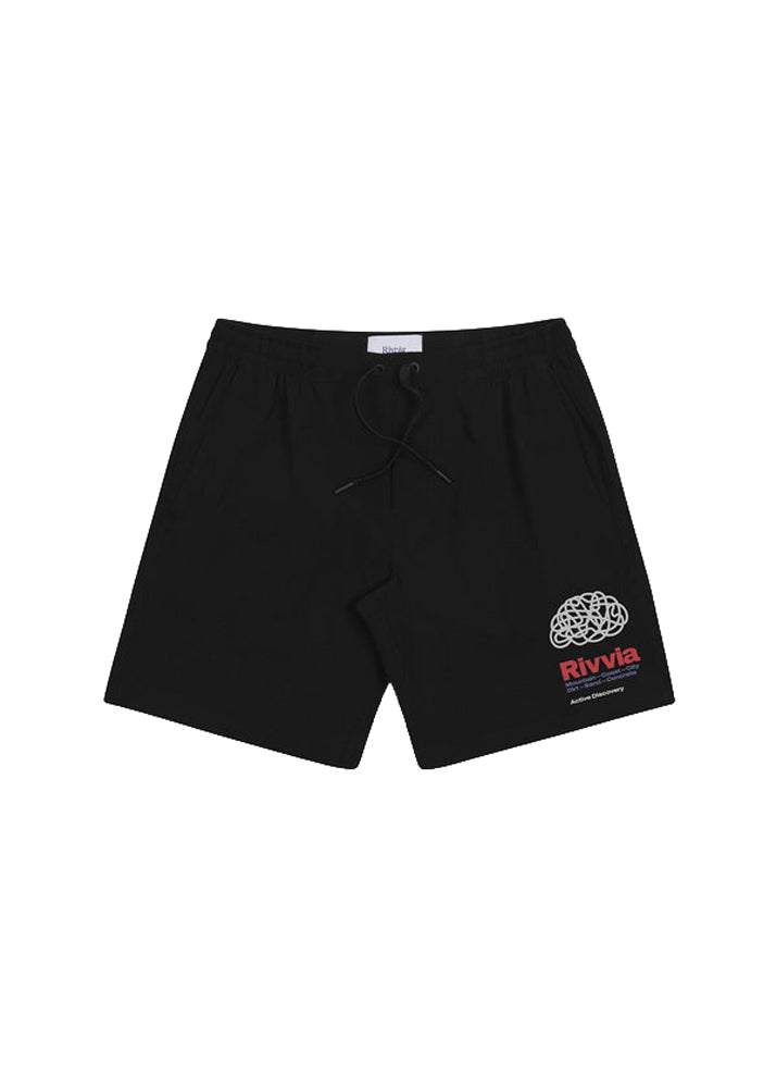 Rivvia Projects Scatter Brain Daily Ride Short Black 34