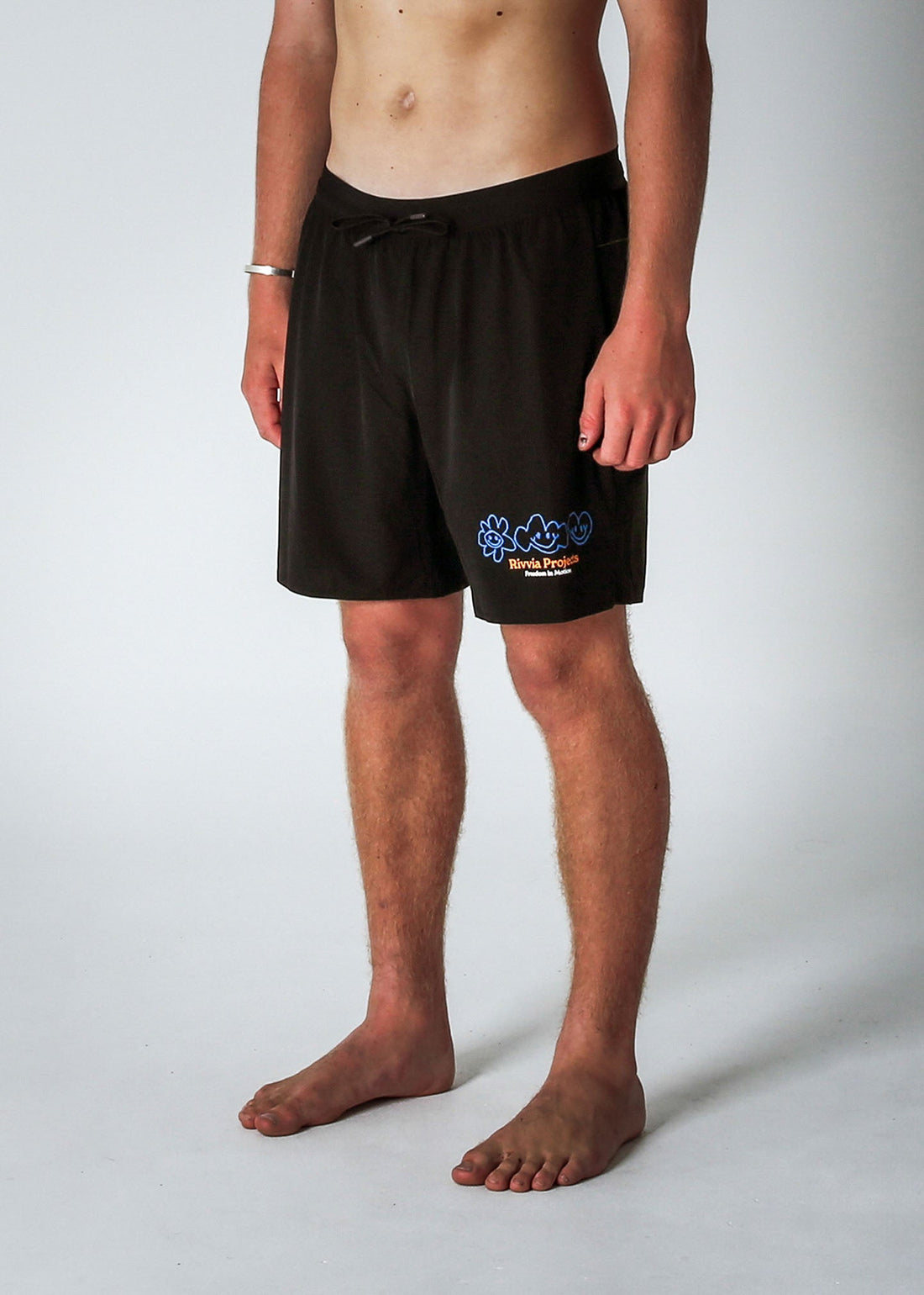 Rivvia Projects Scribble Running Short Black 32