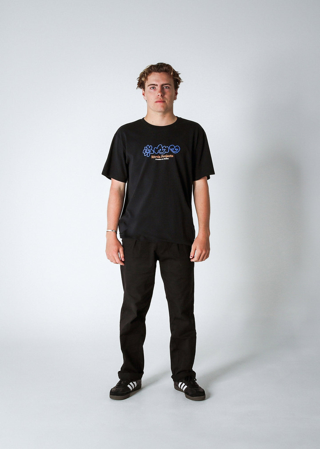 Rivvia Projects Scribble Tee Black S