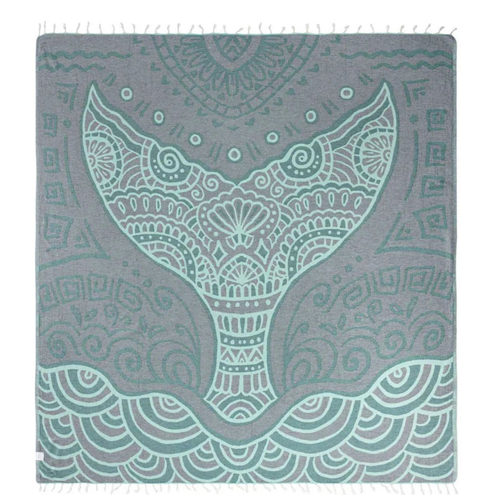 Sand Cloud Turkish Beach Towel Fernando FloridaTeal XLarge