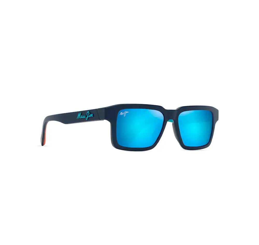 Maui Jim Kahiko Polarized Sunglasses MatteDarkBlue BlueHawaii