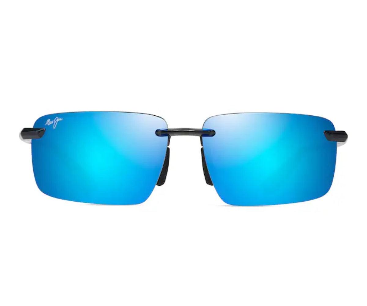 Maui Jim Laulima Polarized Sunglasses ShinyTransDkGrey BlueHawaii