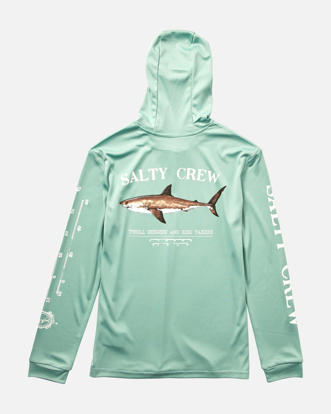 Salty Crew Boys Bruce Hood LS Sunshirt MarineBlue L