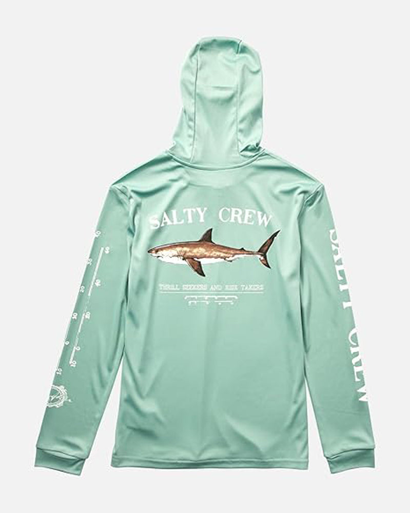 Salty Crew Boys Bruce Hood LS Sunshirt MarineBlue XL