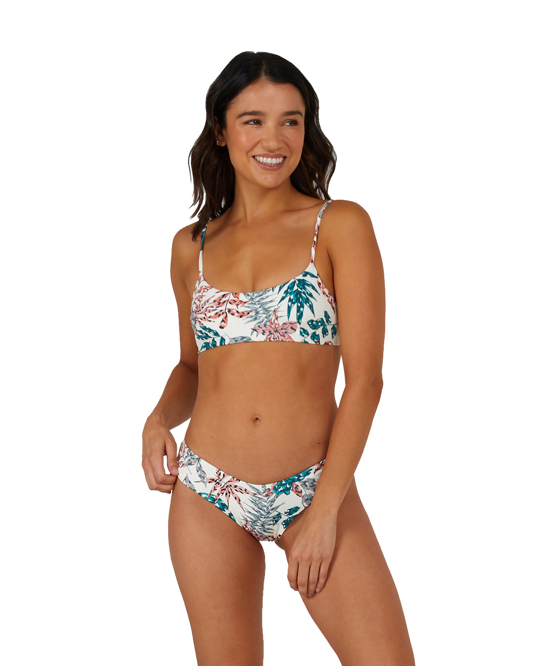 Salty Crew Sessions Bikini Top White Tropic L