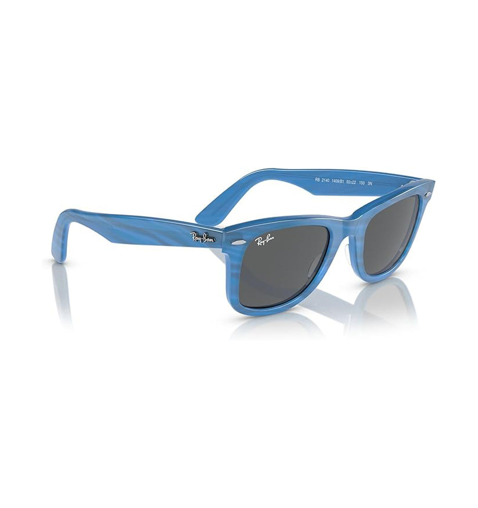Ray-Ban Wayfarer Photo Sunglasses StripedBlue DKGrey