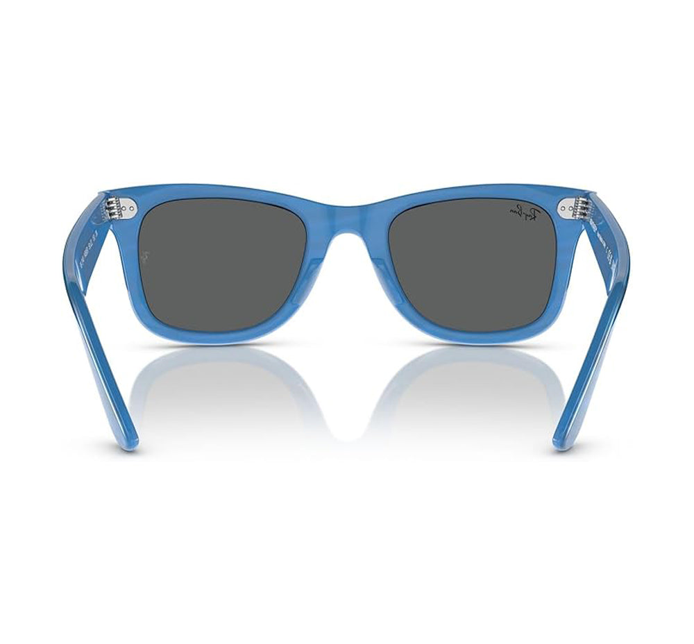 Ray-Ban Wayfarer Photo Sunglasses StripedBlue DKGrey