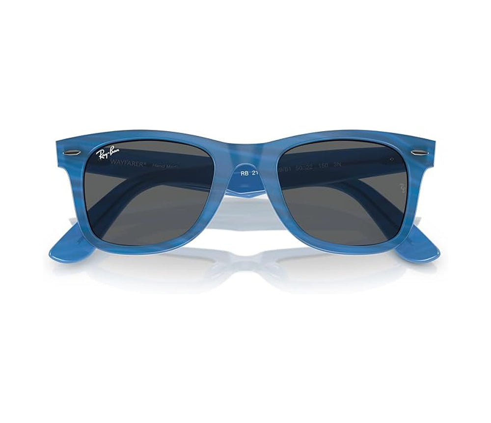 Ray-Ban Wayfarer Photo Sunglasses StripedBlue DKGrey