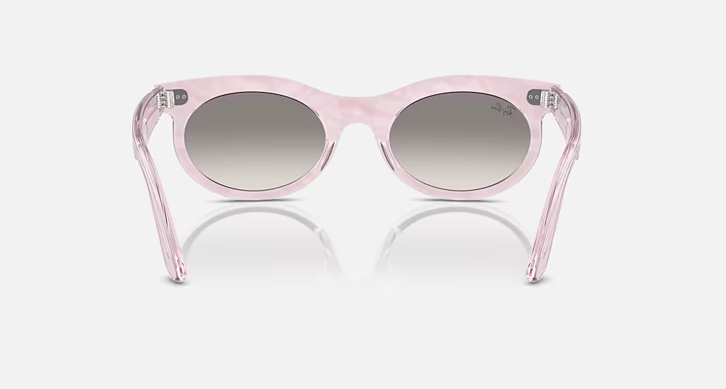 Ray-Ban Wayfarer Oval Sunglasses PhotoWavesPurple ClearGradientGrey
